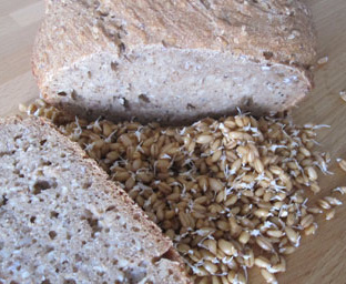 Хлеб диетический с пророщенной пшеницей